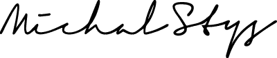 Michal M. Styś signature